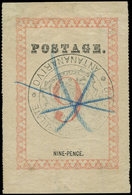 (*) MADAGASCAR Courrier Consulaire Britannique 20 : 9p. Rose-rouge, Cachet Renversé, Annulé Au Crayon Bleu, TB, Cote Et  - Sonstige & Ohne Zuordnung