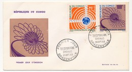 CONGO => FDC - Télécommunications Spatiales -19 Sept 1963 - BRAZZAVILLE - FDC