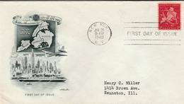 USA - 1948 - FDC Air Mail Stamp Mi# 572 C - 1941-1950