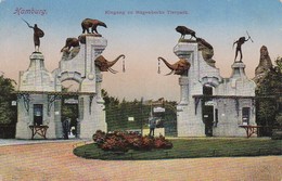 AK Hamburg - Eingang Zu Hagenbecks Tierpark - 1917 (37868) - Stellingen