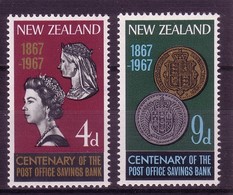 NEW ZEALAND 1967 MNH, Michel 454/455 - Ongebruikt