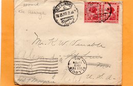 Egypt 1919 Cover Mailed To USA - 1915-1921 Protectorat Britannique