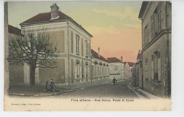 FLINS SUR SEINE - Rue Héron - Poste Et Ecole - Flins Sur Seine