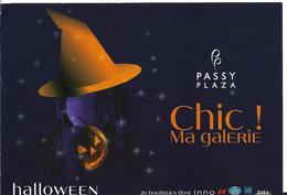 HALLOWEEN CHIC MA GALERIE PASSY PLAZA CARTON PUBLICITAIRE - Halloween
