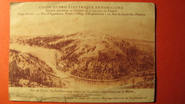 Vue De L'usine Hydro-électrique Future De Guerlédan Sur Le Blavet. - Caurel