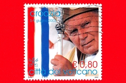 VATICANO - Usato - 2004 - Viaggi Di Giovanni Paolo II Nel 2003 - Croazia - 0.80 - Gebraucht