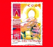 VATICANO - Usato - 2004 - Congresso Eucaristico Internazionale - La Consacrazione Del Pane  - 0.65 - Usados