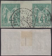 Colonies Françaises - Cochinchine - Timbre N°25 En Paire Inter-panneau Oblitération " Cochinchine " (6G18416) DC0803 - Used Stamps