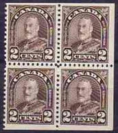 CANADA 1931 # 166 BOOKLET PANE OF 4 MNH  6068-RD - Pages De Carnets