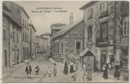 CPA Entrée Du Village - La Bascule MONTMIRAL 26 - Autres & Non Classés