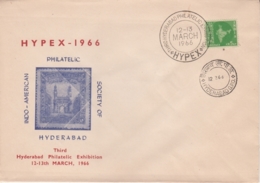 India  1966  Hyderabad Stamp Printed On  HYPEX  Special Cover  #15761  D  Inde Indien - Hyderabad