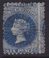 South Australia 1870 W.2 P.10x11.5 SG 105 Used - Oblitérés