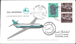 Luxair Vol Inaugural Luxembourg-Ibiza 15.5.1972, Prifix: LX20: Valeur Catalogue: 5€ - Brieven En Documenten