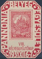 ** 1931/2a VIII. Bélyeggyűjtő Nap Emlékív (10.000) - Andere & Zonder Classificatie