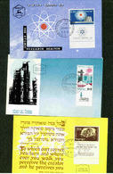 ISRAEL 1960 61 65   3 MAXI CARDS WITH TABS POSTCARDS FIRST DAY CANCELS S11819-1 - Gebruikt (met Tabs)