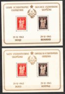 Yugoslavia Republic 1945 Constitution Mi#Block 3 I And II Mint Never Hinged - Nuevos