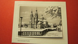 Barockstadt FULDA. Photo Sur Carton Blanc Embossé (format 11,4X8,7) - Fulda