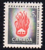 Canada QEII 1956 Fire Prevention Week, MNH, SG 490 - Unused Stamps