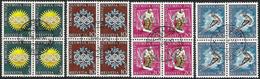 Schweiz Suisse 1948: Winter-Olympiade D'hiver St.Moritz: Zu 25-28 Mi 492-495 Yv 449-452 Blocks O (Zu CHF 90.00) - Winter 1948: St. Moritz