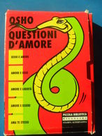 OSHO " QUESTIONI D'AMORE " COFANETTO STAMPA ALTERNATIVA 1996 - RARO - Collections