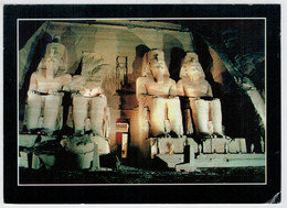 SANT  MONEKA     ABU  SIMBEL       2 SCAN       (VIAGGIATA) - Tempel Von Abu Simbel