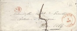 Précurseur Oblit Namur 2.10.1841+ Boite H De MOZET Et SR Vers ATH Taxé 5 - Bureaux De Passage