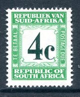 South Africa 1961-69 Postage Dues - 1st Wmk. - 4c Green MNH (SG D54) - Timbres-taxe