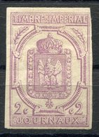 RC 10587 FRANCE JOURNAUX N° 1 - 2c LILAS NON DENTELÉ COTE 350€ NEUF * - Zeitungsmarken (Streifbänder)