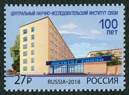 Russia 2018,Building Of Central Research Institute Of Communications,# 2404,XF MNH** - Neufs