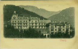 SWITZERLAND - THUSIS - HOTEL VIAMALA - EMBOSSED POSTCARD - BUCHDRUCKEREI THUSIS - A. ROTH - 1900s (BG1704) - Thusis