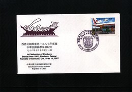 Taiwan 1987 Taiwan Post Office At Elmshorn 87 - Covers & Documents