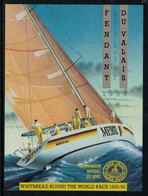 Rare //Etiquette De Vin // Bateaux à Voiles //  Fendant Du Valais Whitbread Round The World Race 1989/90 - Sailboats & Sailing Vessels