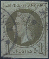 Colonies Générales Postes N° 7 1c Empire Vert-olive Oblitéré Martinique TB Qualité: Obl Cote: 90 € - Napoleone III