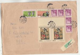 1970 CZECHOSLOVAKIA COVER Multi OSAKA EXPO , CASTLE,  ART RELIGION Stamps - Covers & Documents