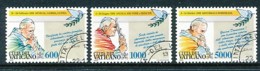 VATIKAN Mi. Nr. 1101-1103 Die Weltreisen Von Papst Johannes Paul II - Siehe Scan -used - Usados