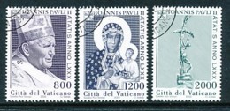 Vatikan Mi. Nr. 1338-1340 80. Geburtstag Von Papst Johannes Paul II - Siehe Scan - Used - Usados