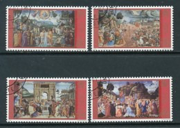 Vatikan Mi. Nr. 1362-1365 Fertigstellung Der Restaurierungsarbeiten In Der Sixtinischen Kapelle - Siehe Scan - Used - Used Stamps
