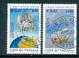 Vatikan Mi. Nr. 1372-1373 Europa: Lebensspender Wasser - Siehe Scan - Used - Used Stamps