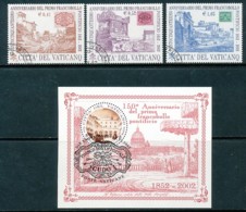 Vatikan Mi. Nr. 1407-1409, Block 23 150. Jahrestag Der Ersten Markenausgabe Des Kirchenstaates - Siehe Scan - Used - Used Stamps