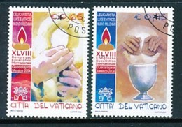 Vatikan Mi. Nr. 1510-1511 48. Internationaler Eucharistischer Kongress, Guadalajara  - Siehe Scan - Used - Used Stamps