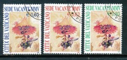 VATIKAN Mi. Nr. 1514-1516 Sede Vacante - Tod Von Papst Johannes Paul II. Und Wahl Seines Nachfolgers - Siehe Scan - Used - Used Stamps