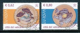 VATIKAN Mi. Nr. 1521-1522 Europa: Gastronomie - Siehe Scan - Used - Used Stamps