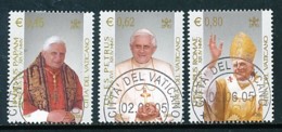 VATIKAN Mi. Nr. 1517-1519 Wahl Von Papst Benedikt XVI - Siehe Scan - Used - Used Stamps