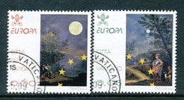 VATIKAN Mi.Nr. 1638-1639 Europa: Astronomie  - Siehe Scan - Used - Gebruikt