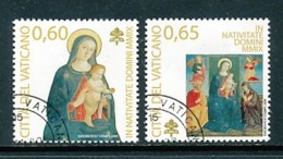VATIKAN Mi.Nr. 1659-1660 Weihnachten - Siehe Scan - Used - Used Stamps