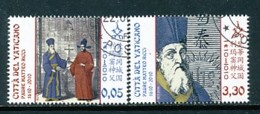 VATIKAN Mi.Nr. 1666-1667 400. Todestag Von Pater Matteo Ricci - Siehe Scan - Used - Used Stamps