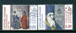 VATIKAN Mi.Nr. 1666-1667 400. Todestag Von Pater Matteo Ricci - Siehe Scan - Used - Gebraucht