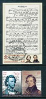 VATIKAN Mi.Nr. 1677-1678, Block 34 200. Geburtstage Von Fryderik Chopin Und Robert Schumann - Siehe Scan - Used - Usados