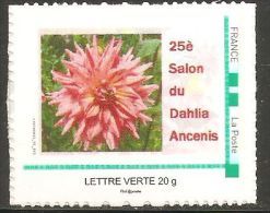 MONTIMBRAMOI ** 25 éme Salon Dahlia 21 Setembre 2013 Autoadhésif  Mon Timbre à Moi Théme Fleur - Flore - Adhésif MTAM - Sonstige & Ohne Zuordnung