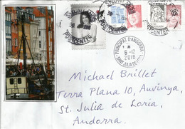Belle Lettre Du Danemark (Princesse Mary), Adressée Andorra, Avec Timbre à Date Arrivée - Lettere